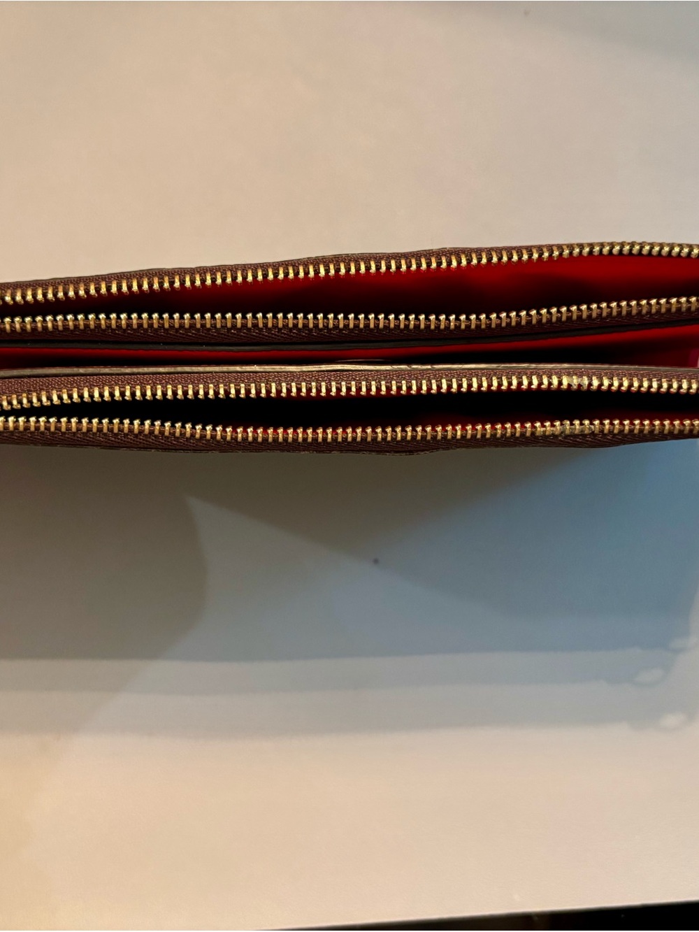 Louis Vuitton Adele Canvas Monogram Zip Wallet with Poppy Red Interior - Discont - Picture 7 of 11